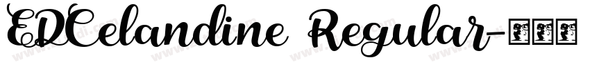 EDCelandine Regular字体转换